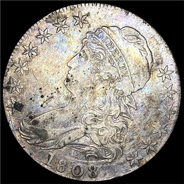 1808 Capped Bust Half Dollar NICELY  CIRCULATED