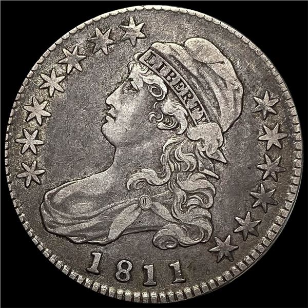 1811 Capped Bust Silver Half Dollar NEARLY  UNCIRCULATED