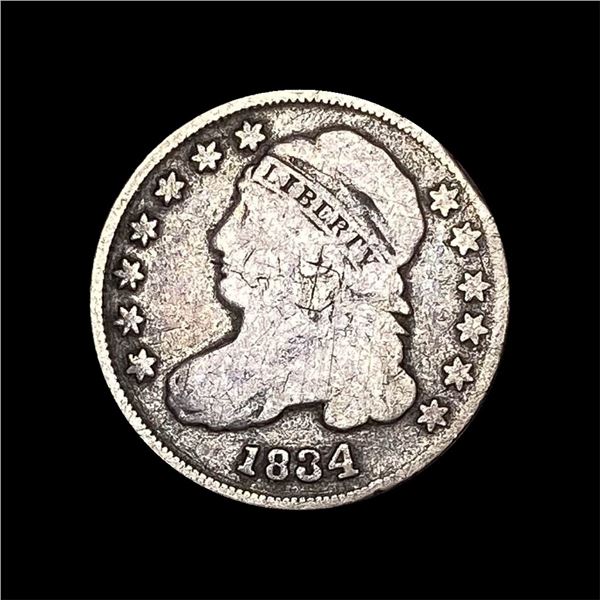 1834 Capped Bust Dime NICELY CIRCULATED