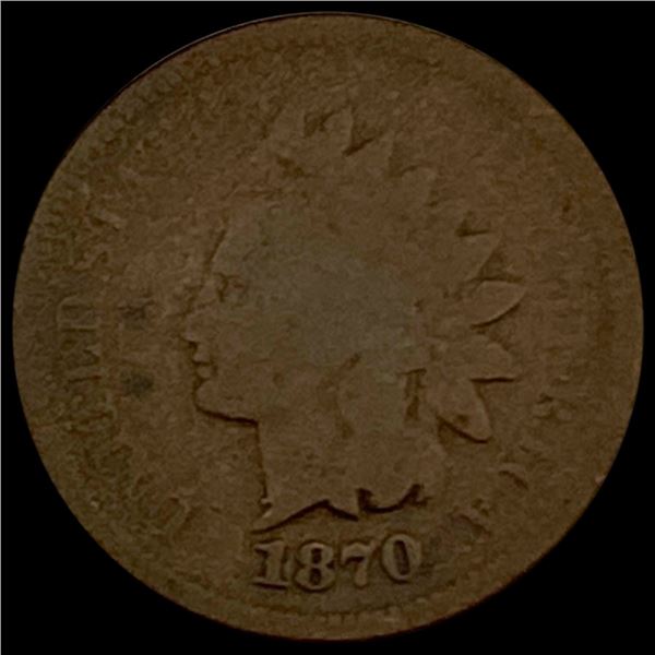1870 Indian Head Cent NICELY CIRCULATED