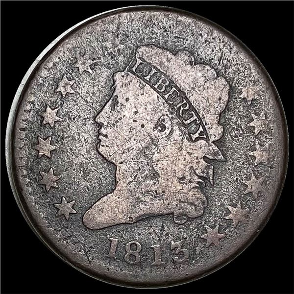 1813 Classic Head Large Cent NICELY  CIRCULATED