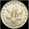 Image 1 : 1852 Silver Three-Cent Piece NEARLY  UNCIRCULATED