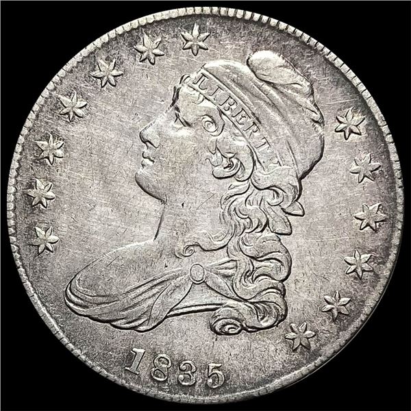 1835 Capped Bust Half Dollar CLOSELY  UNCIRCULATED