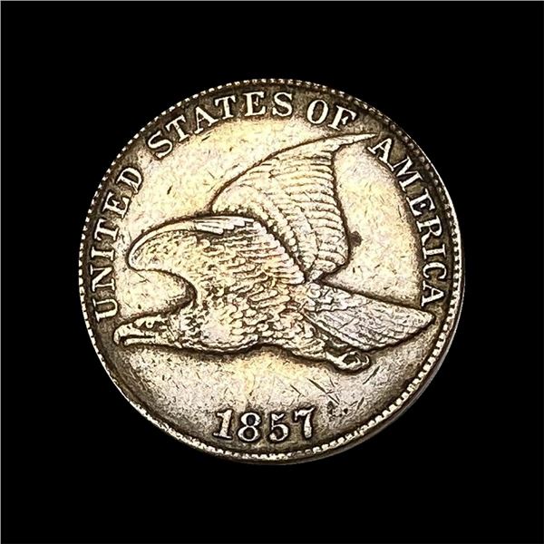 1857 Copper-Nickel Flying Eagle Cent CLOSELY  UNCIRCULATED