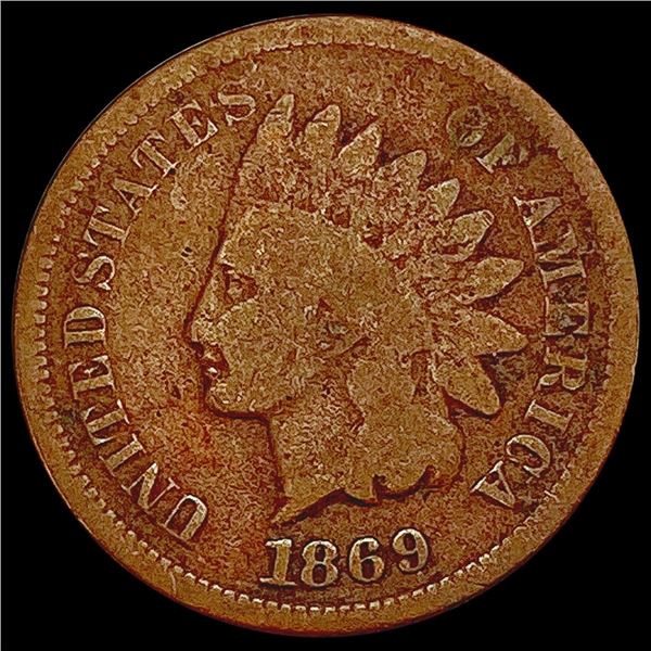1869 Indian Head Cent NICELY CIRCULATED