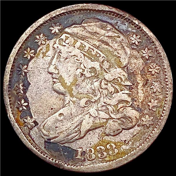 1833 Capped Bust Dime LIGHTLY CIRCULATED