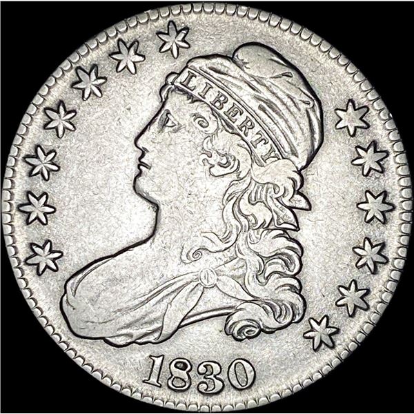 1830 Capped Bust Half Dollar NICELY  CIRCULATED