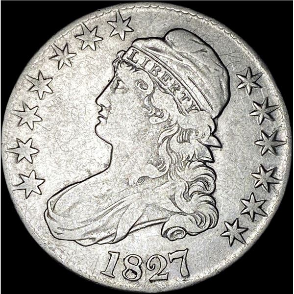 1827 Capped Bust Half Dollar LIGHTLY  CIRCULATED