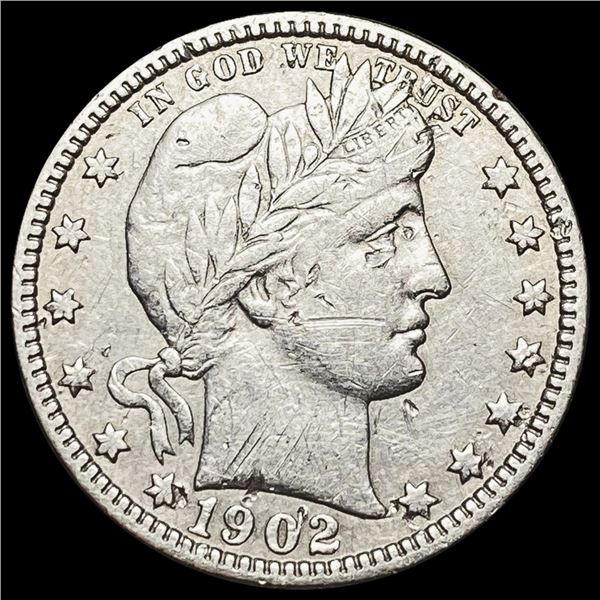 1902-O Barber Quarter LIGHTLY CIRCULATED