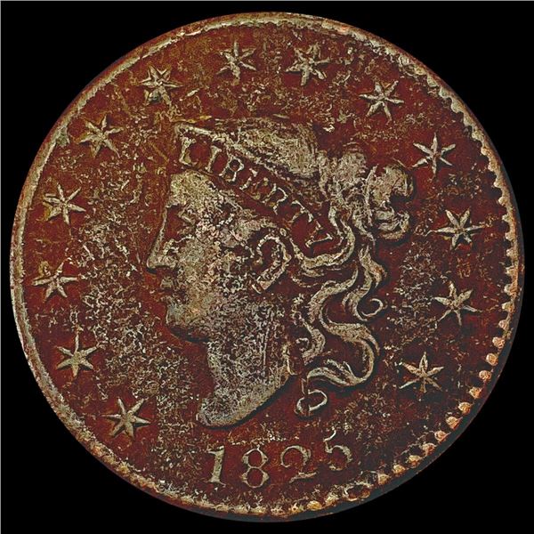 1825 Coronet Head Large Cent LIGHTLY CIRCULATED
