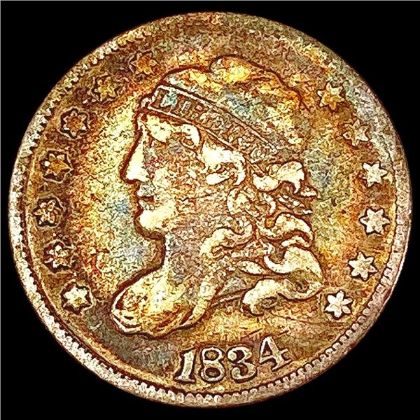 1834 Capped Bust Half Dime NICELY CIRCULATED