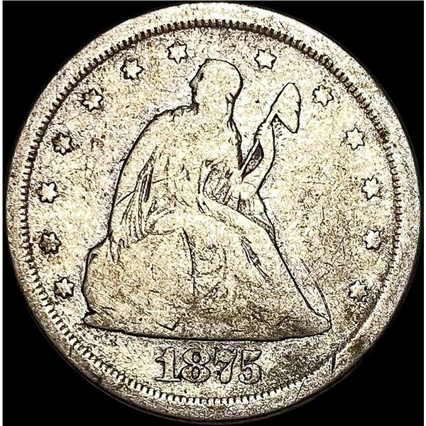 1875-S Silver Twenty Cents NICELY CIRCULATED
