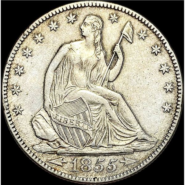 1855-O Seated Liberty Half Dollar CLOSELY UNCIRCULATED