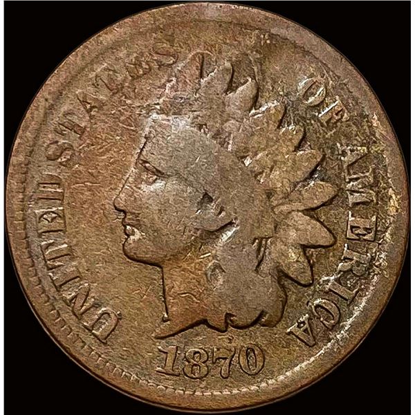 1870 Indian Head Cent NICELY CIRCULATED