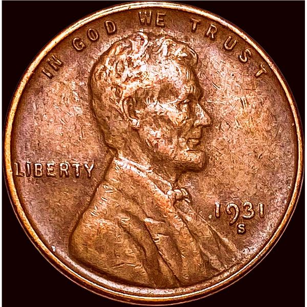 1931-S Lincoln Wheat Cent CLOSELY UNCIRCULATED