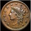 Image 1 : 1838 Coronet Head Large Cent ABOUT UNCIRCULATED