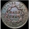 Image 2 : 1828 Classic Head Half Cent NEARLY UNCIRCULATED