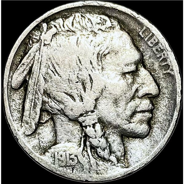 1913-D Buffalo Nickel Type 2 LIGHTLY CIRCULATED