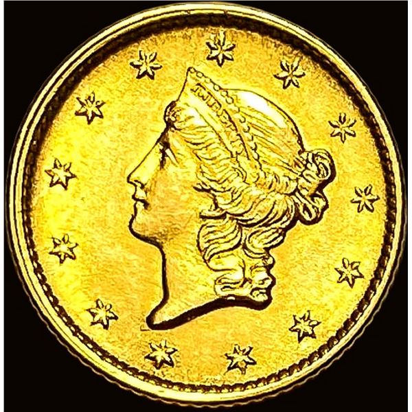 1854 Gold $1 Liberty Type 1 UNCIRCULATED