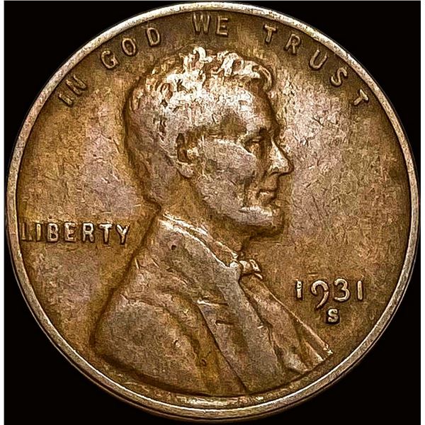 1931-S Lincoln Wheat Cent LIGHTLY CIRCULATED