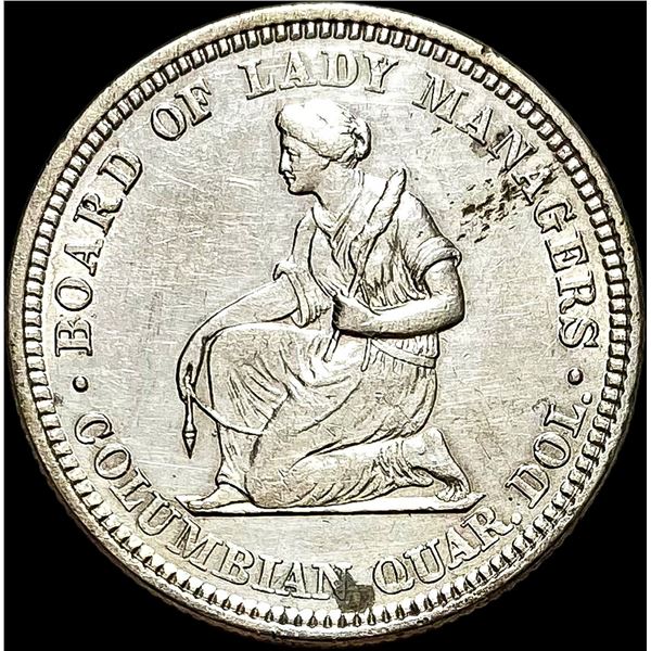 1893 Isabella Quarter Dollar CLOSELY UNCIRCULATED