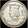 Image 2 : 1893 Isabella Quarter Dollar CLOSELY UNCIRCULATED