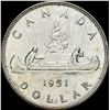 Image 2 : 1951 Canada Silver Dollar CLOSELY UNCIRCULATED