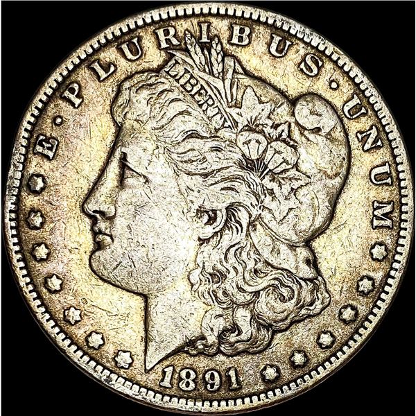 1891-CC Silver Morgan Dollar NEARLY UNCIRCULATED