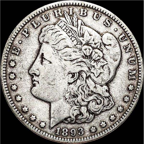 1893 Silver Morgan Dollar LIGHTLY CIRCULATED
