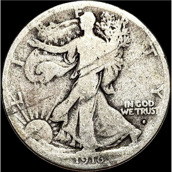 1916-S Walking Liberty Half Dollar NICELY CIRCULATED
