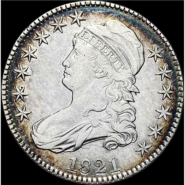 1821 Capped Bust Half Dollar CLOSELY UNCIRCULATED