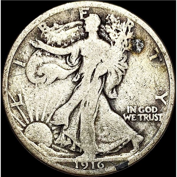 1916 Walking Liberty Half Dollar NICELY CIRCULATED