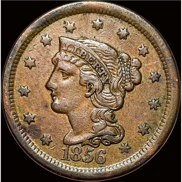 1856 Braided Hair Large Cent LIGHTLY CIRCULATED