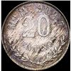Image 2 : 1904Mo-M Silver 20 Centavos Mexico UNCIRCULATED