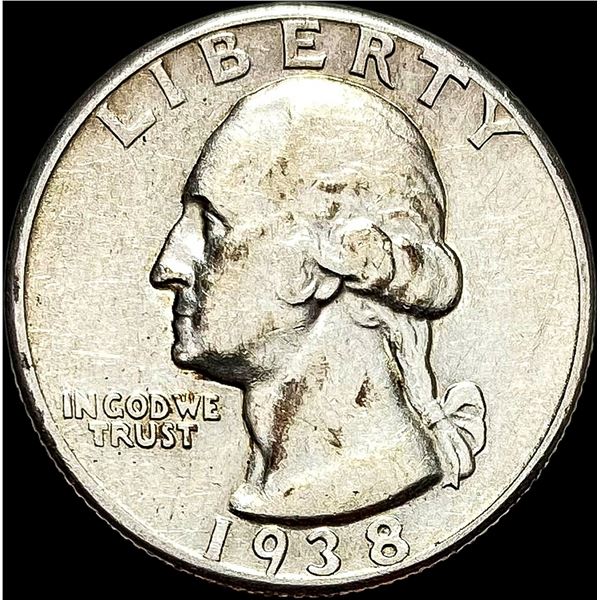 1938 Silver Washington Quarter CLOSELY UNCIRCULATED