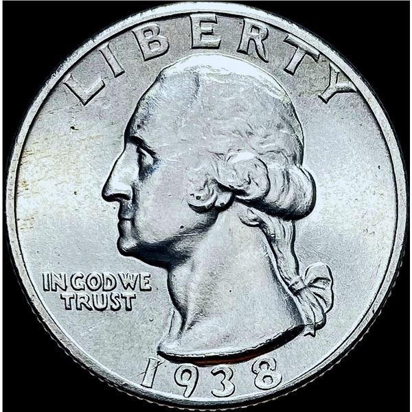 1938-S Silver Washington Quarter CHOICE BU