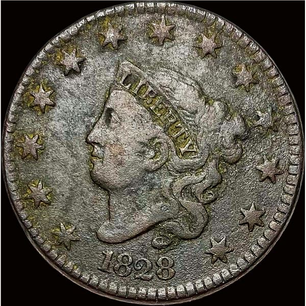 1828 Coronet Head Large Cent LIGHTLY CIRCULATED