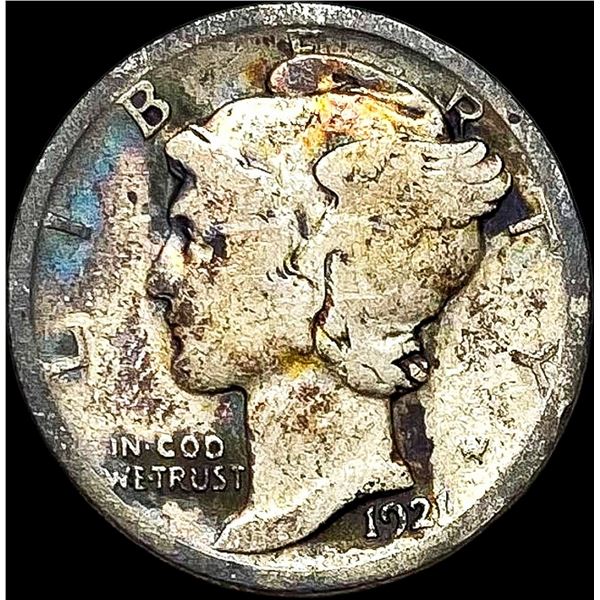 1921 Silver Mercury Dime NICELY CIRCULATED