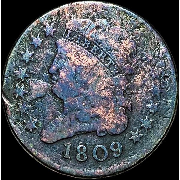 1809 Classic Head Half Cent NICELY CIRCULATED