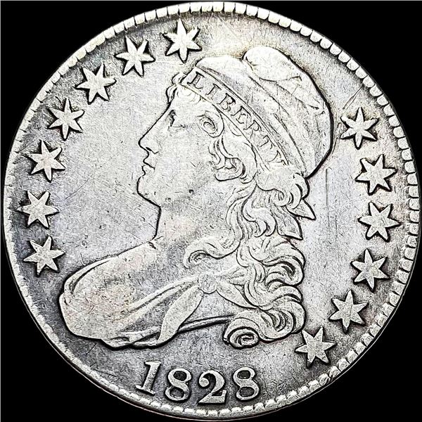 1828 Capped Bust Half Dollar NEARLY UNCIRCULATED