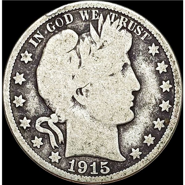 1915 Barber Half Dollar NICELY CIRCULATED