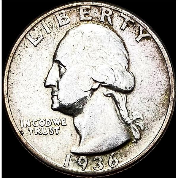 1936-D Silver Washington Quarter CLOSELY UNCIRCULATED