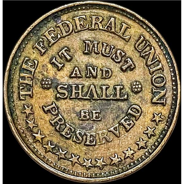 1863 Civil War Token-Army & Navy CLOSELY UNCIRCULATED
