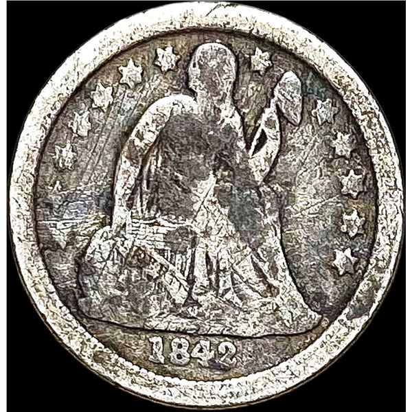1842-O Seated Liberty Dime NICELY CIRC