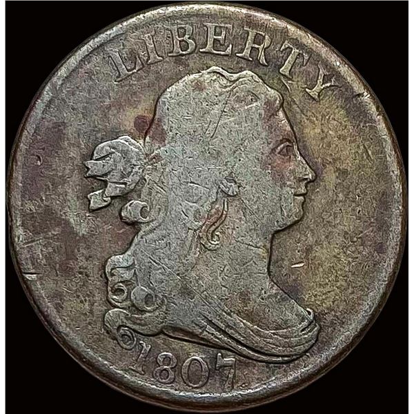 1807 Draped Bust Half Cent LIGHTLY CIRCULATED