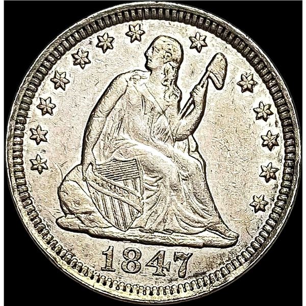 1847 Seated Liberty Quarter CLOSELY UNCIRCULATED