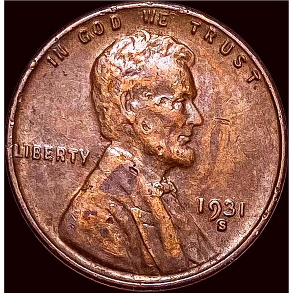 1931-S Lincoln Wheat Cent CLOSELY UNCIRCULATED