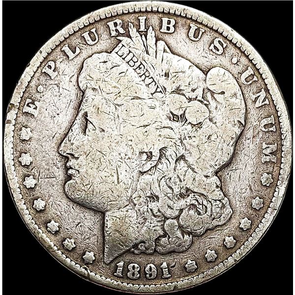 1891-CC Silver Morgan Dollar NICELY CIRCULATED