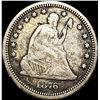 Image 1 : 1876-CC Seated Liberty Quarter Dollar NICE CIRC