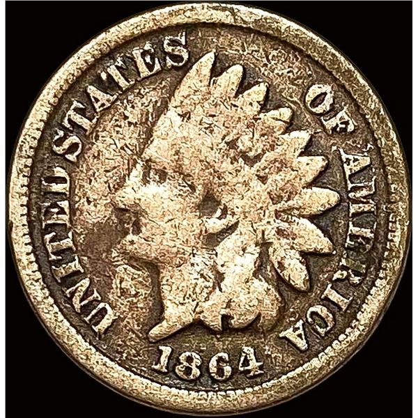 1864 Bronze Indian Head Cent NICELY CIRCULATED